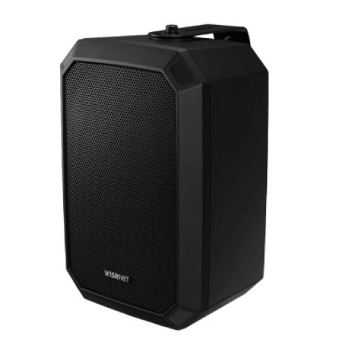 [HANWHA_SPA-W100B] Hanwha Altavoz IP Tipo Corneta / 10W / PoE+ / E/S de Alarma / Para integración con sistema Hanwha / IP66 / SIP, IPv4, HTTP, DNS, NTP, TCP, UDP, ARP.