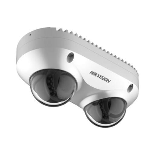 [HIKVISIONDIGITALTECHNOLOGY_DS-2CD6D42G0-IS] Hikvision Digital Technology PanoVu Series / Lente Dual de 4 Megapixel / 2 Lentes Fijos de 2.8 mm / Recomendado para Pasillos o Esquinas / IP67 / IK10 / PoE / WDR 120 dB / 10 mts IR / Entrada y Salida de Audio y Alarma / MicroSD