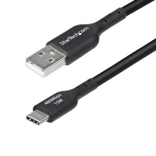 [STARTECH.COM_USB2AC4MBKE] StarTech.com CABLE CARGADOR USB-A A USB-C DE 4M - USB-A A USB TIPO C