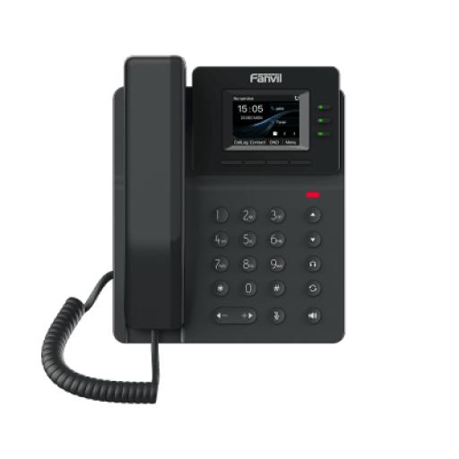 [FANVIL_V60P] Fanvil Teléfono IP empresarial para 4 líneas SIP con pantalla LCD de 2.4 pulgadas a color, Opus y conferencia de 6 vías, PoE.