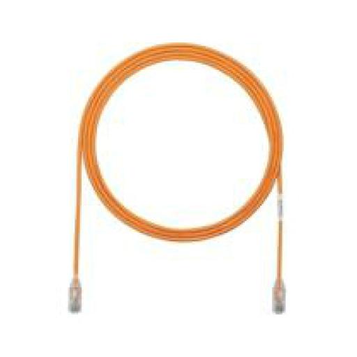 [PANDUIT_UTP28X8INOR] Panduit Cable de Parcheo UTP, Cat6A, Diámetro Reducido (28 AWG), CM/LSZH, Color Naranja, 8in (20.3cm)