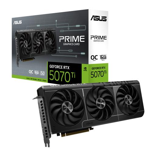[ASUS_PRIME-RTX5070TI-O16G] TARJETA DE VIDEO ASUS (PRIME-RTX5070TI-O16G) 256BIT, PCI-E 5.0,HDMI,3*DP1.4A,TRI FAN