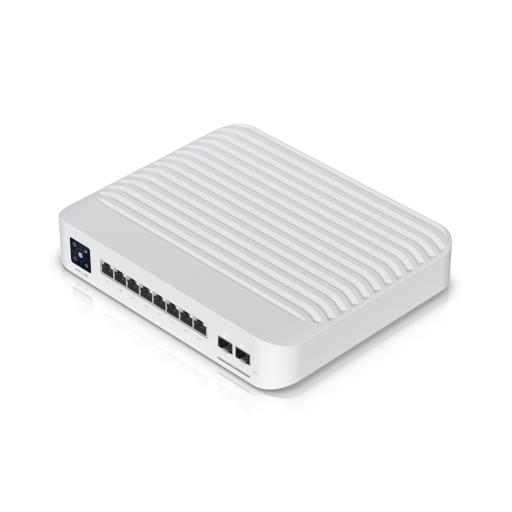 [UBIQUITINETWORKS_USW-PRO-8-POE] Ubiquiti Networks Switch UniFi Pro 8 PoE Administrable Capa 3, 8 puertos GbE / (6) puertos POE+ af/at y (2) puertos POE++ 802.3bt / (2) puertos SFP+ 10G / 120W de presupuesto POE 