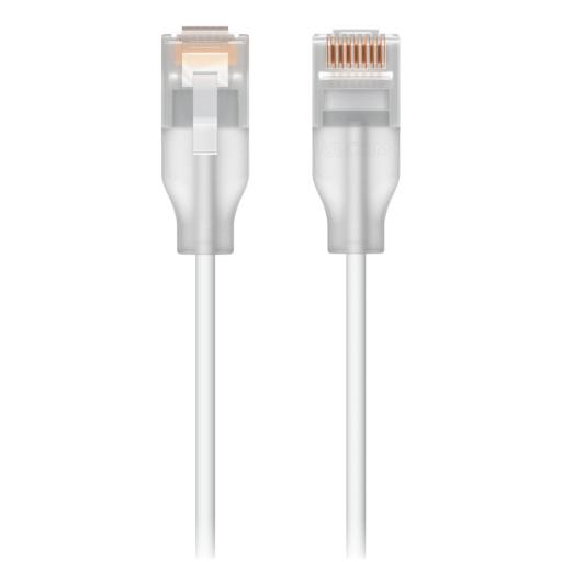 [UBIQUITINETWORKS_UACC-CABLE-PATCH-EL-0.15M-W-24] Ubiquiti Networks Pack de 24 Patchcords UniFi Etherlighting™ de 15 cm, hasta 2.5G / Conector RJ45 transparente para mejores efectos de luz con Switches USW PRO MAX