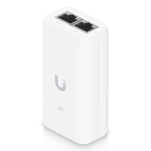 [UBIQUITINETWORKS_U-POE+] Ubiquiti Networks Adaptador PoE+ / U-PoE+ / 48V DC @ 0.65A/ hasta 30W / Gigabit LAN / Protecciones de Sobretensión