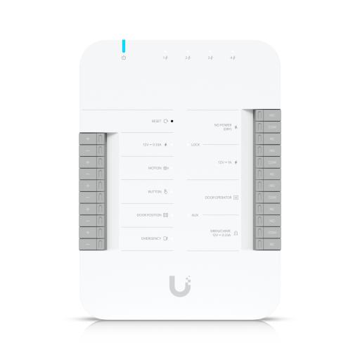 [UBIQUITINETWORKS_UA-HUB-DOOR] Ubiquiti Networks UniFi Access Hub Door, puede conectar 2 lectores y 2 cámaras (no incluidos) para controlar solo una puerta / 2 terminales AUX y 4 entradas adicionales (sensores y botones) POE 802.3bt no incluido