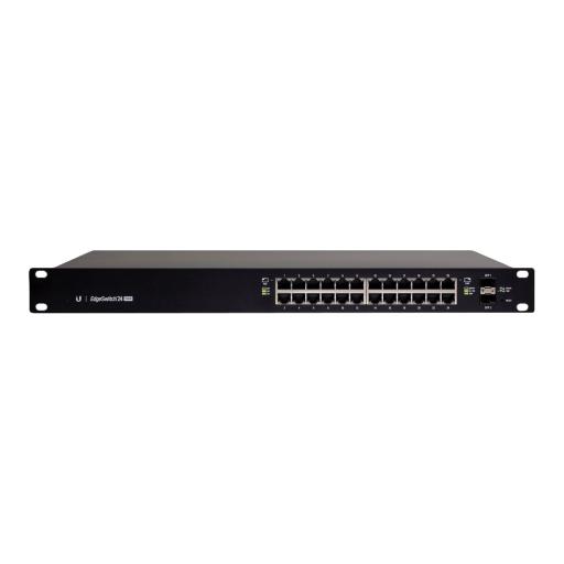 [UBIQUITINETWORKS_ES-24-500W] Ubiquiti Networks Switch EdgeMAX Administrable de 24 Puertos Gigabit con PoE+/PoE Pasivo 24V + 2 Puertos SFP, 500 W