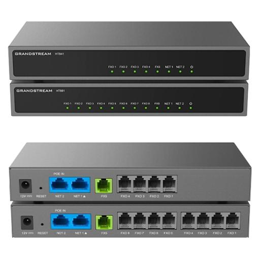 [GRANDSTREAMNETWORKS_HT-841] Grandstream Networks Gateway Analógico 4 FXO (Conectar Lineas Analógicas) / Puertos FXO y FXS / 3 Perfiles SIP / NAT / PoE / TR069 / Fax T.38 / 3 Vías Conferencia / AES / Failover SIP