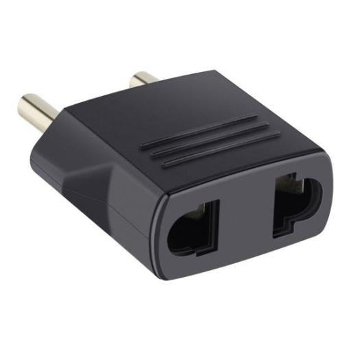 [STEREN_905-103] Steren Adaptador Steren Americano a Europeo Color Negro