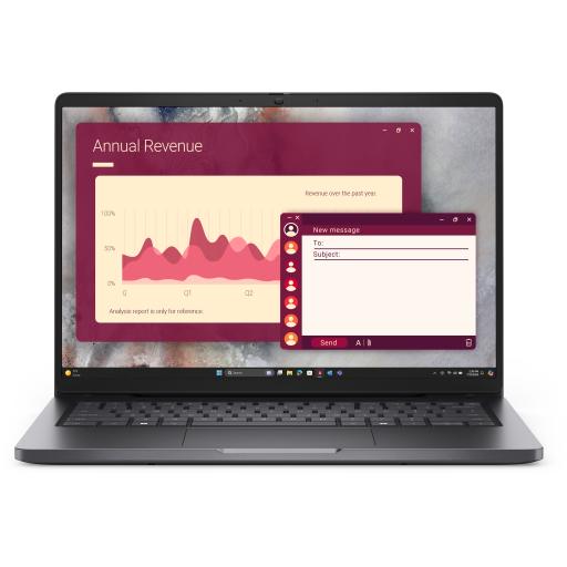 [DELL_5GT80] Dell Pro 14 (PC14250)  Laptops/Intel® Core™ 7 150U (10 cores, up to 5.4 GHz)/16 GB: 1 x 16 GB, DDR5