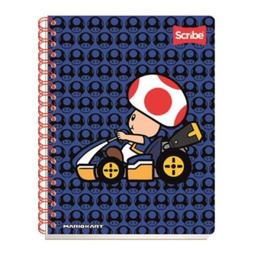 [SCRIBE_7420] Scribe Cuaderno Profesional Scribe Mario Bros Raya Espiral Doble 100 Hojas