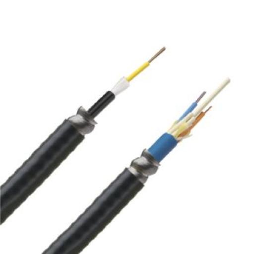 [PANDUIT_FSMP924Y] Panduit Cable de Fibra Óptica de 24 hilos, Monomodo OS2 , Interior/Exterior, Armada, Loose Tube 250um, OFCP (Plenum), Precio Por Metro