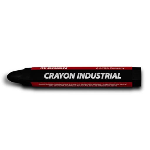 [DIXON_1999] Dixon Crayón de Cera Industrial  Dixon Negro Caja con 10 Piezas