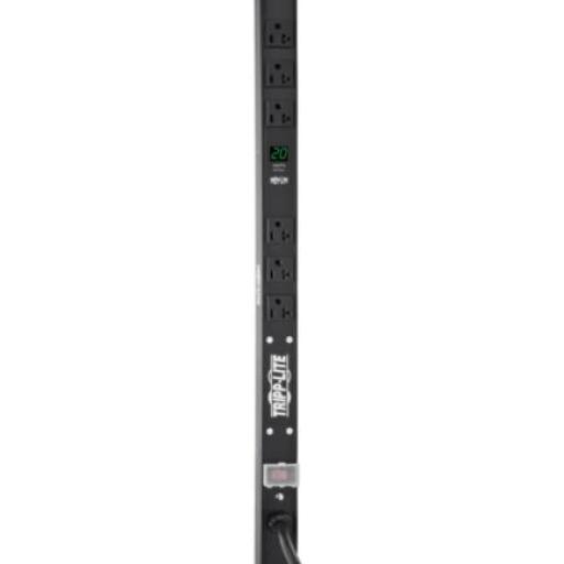 [TRIPPLITE_PDUMV20-24] Tripp Lite Barra PDU Tripp Lite Monofásico 2kW con Medidor Digital Local 6 Tomacorrientes Adaptador L5-20P/5-20P Vertical 61cm