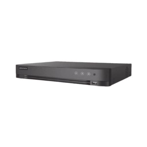 [HIKVISIONDIGITALTECHNOLOGY_IDS-7216HQHI-M1/H/XT] Hikvision Digital Technology DVR 16 Canales TURBOHD + 8 Canales IP / 5 Megapixel Lite - 3K Lite / Salida Independiente HDMI - VGA / Audio de Dos Vías por Coaxitron / Reconocimiento Facial / ACUSENSE (Evista falsas alarmas) / 1 Bahía de Disco Duro / Salida de Video en Fu