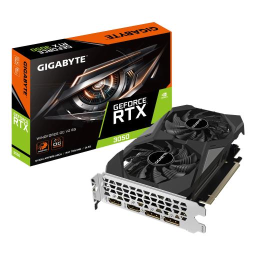[ADATA_GV-N3050WF2OCV2-6GD] ADATA TARJETA DE VIDEO GIGABYTE RTX 3 050 WINDFORCE OC V2 6G GDDR6 PCIE 4