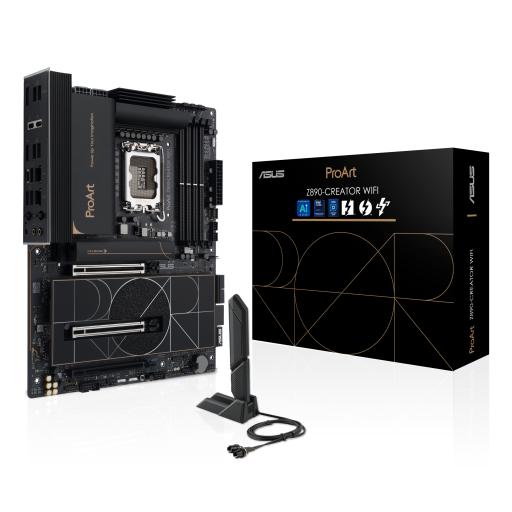 [ASUS_PROART Z890-CREATOR WIFI] MOTHERBOARD ASUS (PROART Z890-CREATOR WIFI) SOCKET 1851,4*DDR5,HDMI, 2*TB,PCIE 5.0, WIFI7, ATX