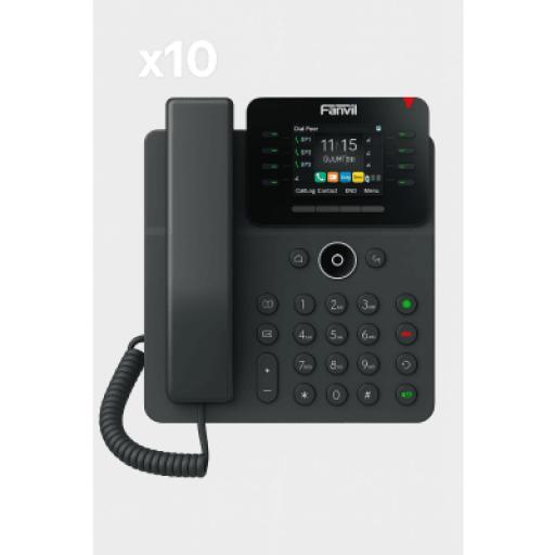 [FANVIL_KIT-V62W] Fanvil Kit modelo V62W ¡Llévate 10 Teléfonos por el Precio de 5!