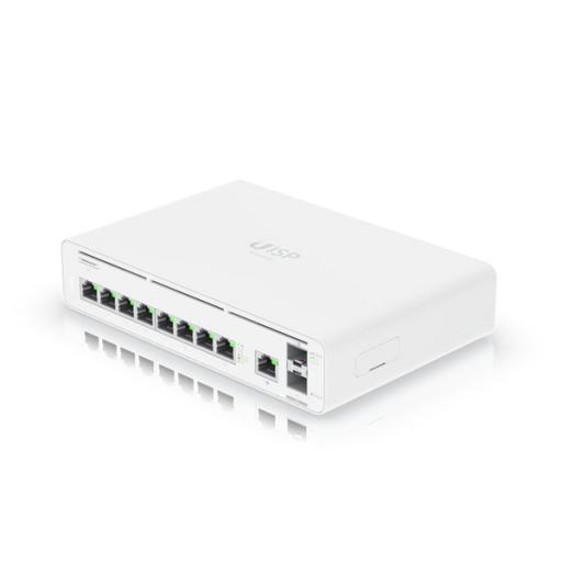 [UBIQUITINETWORKS_UISP-CONSOLE] Ubiquiti Networks Consola UISP de Ubiquiti / Gateway y Switch de Red Gigabit / Controlador con Plataforma UISP para gestión remota de WISP (airMAX, airFiber, uFiber, LTU, edgeMAX, airCube) / 128 GB SSD / (1) WAN 1GbE / (1) WAN SFP+10G / (8) puertos LAN GbE RJ45 
