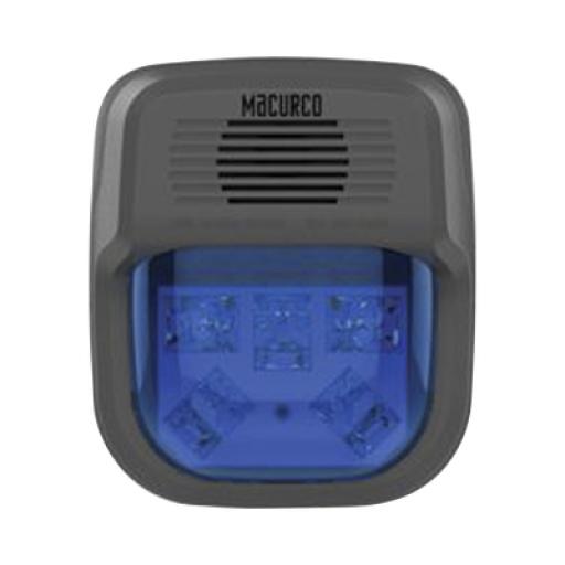 [MACURCO-AERIONICS_HS-B-HORN] MACURCO - AERIONICS Sirena Estrobo Color Azul Para Paneles y Detectores Macurco