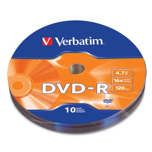 [VERBATIM_97901] Verbatim DVD-R Verbatim 4.7GB 16X C/10Pqtes