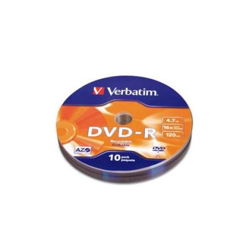 [VERBATIM_97901] Verbatim DVD-R Verbatim 4.7GB 16X C/10Pqtes