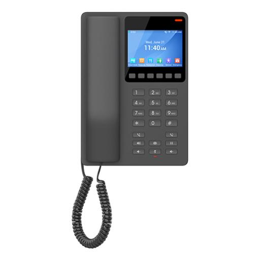 [GRANDSTREAMNETWORKS_GHP631W] Grandstream Networks Teléfono IP WiFi Hotelero con pantalla LCD a color, 2 líneas SIP con 2 cuentas, codec Opus, IPV4/IPV6, color negro, con gestión en la nube GDMS