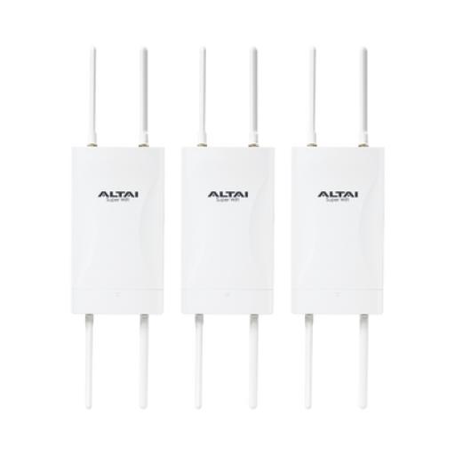 [ALTAITECHNOLOGIES_KIT-3-C260-X] Altai Technologies Kit de 3 Puntos de Acceso WiFi 6 y PTMP Omnidireccional, Doble Banda Simultanea en 2.4 y 5 GHz, Hasta 300 m de Cobertura WiFi, Hasta 2.976 Gbps, Hasta 256 Usuarios Concurrentes, Administración en Nube Gratis con INSIGHTS