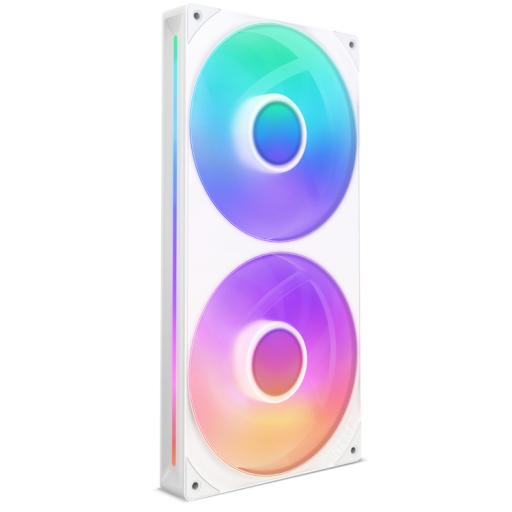 [NZXT_RF-U28HF-W1] VENTILADOR P/GABINETE NZXT (RF-U28HF-W1) U280, 280MM HUB-MOUNTED RGB UNI-BODY FAN, BLANCO