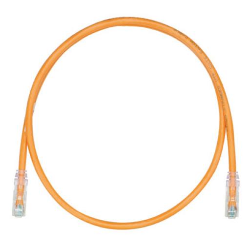 [PANDUIT_UTP6AX5OR] Panduit Cable de Parcheo UTP, Cat6A, 24 AWG, CM, Color Naranja, 5ft