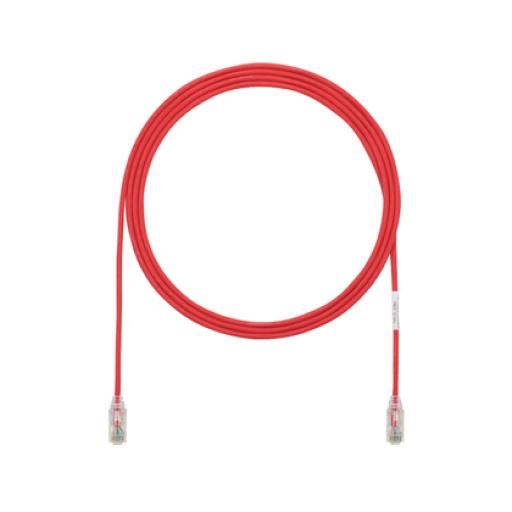 [PANDUIT_UTP28SP0.5MRD] Panduit Cable de Parcheo TX6, UTP Cat6, Diámetro Reducido (28AWG), Color Rojo, 0.5 m