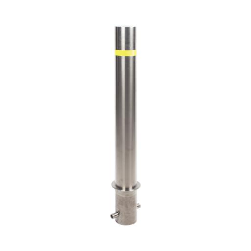[ACCESSPRO_XB-900-F] AccessPRO Bolardo Fijo de Acero Inoxidable de 900 mm de Altura / Ideal para aplicaciones delimitaciones de automóviles 