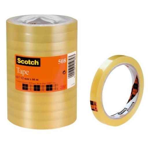 [3M_5081266] Cinta Scotch 3M 508 12mmx6mm Económica en Bolsa C/8