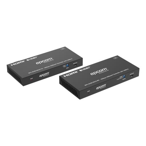 [EPCOM_EPC-EHB150U2] Epcom Kit Extensor HDMI con KVM |  4K@60Hz 4:4:4 | 150m en 1080 | 120m en 4K | HDBaseT | USB 2.0 | IR Bidireccional | POC | EDID 