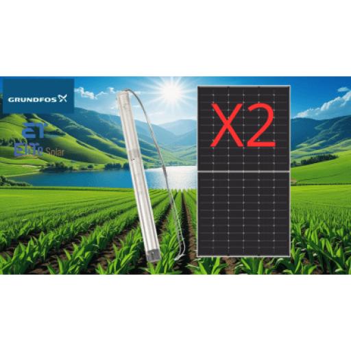 [GRUNDFOS_KIT-5SQF8-610W-B] GRUNDFOS Kit De Bombeo Solar/ Bomba 035Kw / Módulos Solares 610w