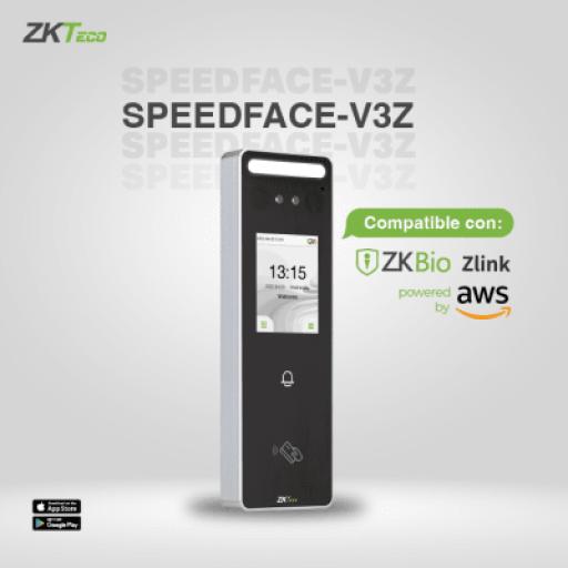 [ZKTECO_SPEEDFACEV3Z] ZKTeco Lector Autonomo de Reconocimiento Facial y Huella Digital/ compatible con ZKBIO ZLINK