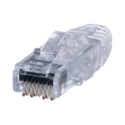 [PANDUIT_SP688E-C] Panduit Plug RJ45 Cat6 de 3 Piezas, Para Cable UTP de Calibre 23-24 AWG, Chapado en Oro de 50 micras, Paquete de 100 piezas
