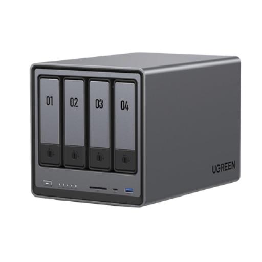 [UGREEN_25371B] Ugreen NASync DXP4800 | SO UGOS Pro |  Intel N100 12th Gen Intel® Quad Core™ | 4-Bahias (SATA) hasta 96TB | 2* M.2 SSD hasta 16TB| 8GB DDR5 (Exp. a 16GB) | 2.5Gb Dual Ethernet | HDMI 4K | 2* USB2.0 | 1*USB 3.2Gen | 1* USB 3.2Gen2 | 1*USB-C 3.2Gen2 | SD