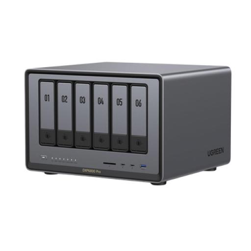 [UGREEN_25898] Ugreen NASync DXP6800 Pro | SO UGOS Pro | Intel® i5 1235u 10-Core™ | 6-Bahias (SATA) Hasta 144TB | 2* M.2 SSD Hasta 16TB | 8GB DDR5 (Exp. a 64GB) | 2 Thunderbolt™4 | 2*10GbE | 1*USB3.2 Gen2 | 2*USB 2.0 | 2*USB 3.2Gen2 | HDMI 2.1 8K | SD 4.0