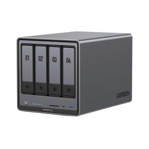 [UGREEN_35260] Ugreen NASync DXP4800 Plus | SO UGOS Pro |  Pentium Gold 8505 Intel® Core™ i5 | 4-Bahias (SATA) hasta 96TB | 2* M.2 SSD hasta 16TB | 8GB DDR5 (Exp. a 64GB) | 2 Ethernet | HDMI 4K | 2* USB2.0 | 1*USB 3.2Gen1 | 1* USB 3.2Gen2 | 1*USB-C 3.2Gen2 | SD 3.0