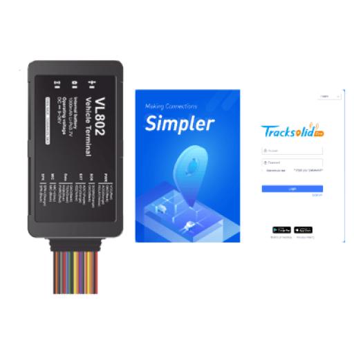 [JIMIIOT_VL802PROMO] JIMIIOT Localizador vehicular 4G Boton de Emergencia y Relevador incluidos / detección de apertura de puertas / multiples salidas digitales / compatible con sensor ultrasonico de combustible / primer año de licencia incluido (PTSCX)