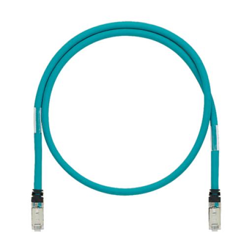 [PANDUIT_ISTPHCH0.6MTL] Panduit Patch Cord Cat5e de Grado Industrial 600V, Blindado SF/UTP, Calibre 24 AWG, Color Aqua, 60 cm.