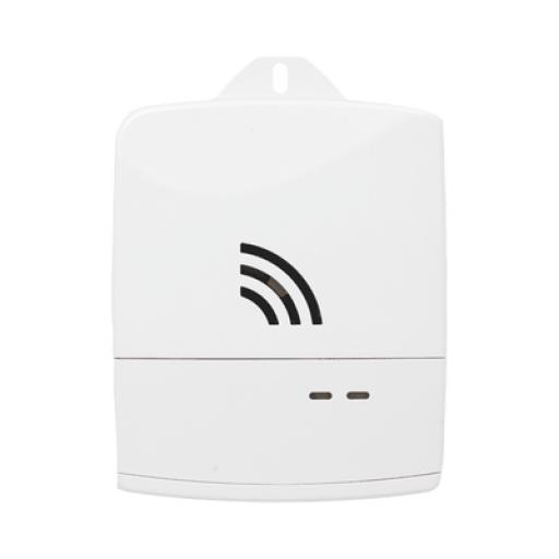 [M2MSERVICES_RE616X] M2M SERVICES ALULA - Sirena Inalámbrica / Aviso Auditivo / Sonidos de Alta y Baja Volumen / LED Sincronizados con Panel / Encriptación Connect+ / Frecuencia 433 MHz / Vida Útil de Batería de Respaldo 48 Horas / Instalación Atornillad