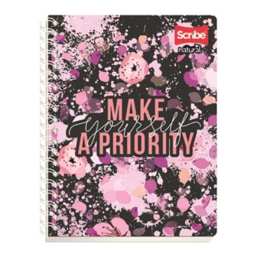 [SCRIBE_8080] Scribe Cuaderno Profesional Scribe Natural Raya Espiral Doble 200 hojas
