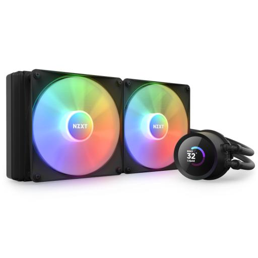 [NZXT_RL-KR280-B1] VENTILADOR P/CPU NZXT (RL-KR280-B1) KRAKEN 280 RGB, 280MM AIO LIQUID COOLER LCD DISPLAY, RGB FANS, NEGRO