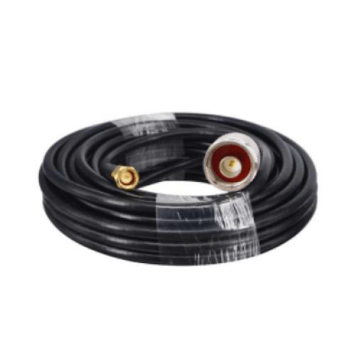 [IBERNEX_NX9775/C10] IBERNEX Cable Coaxial 10 Metros / Baja Pérdida / Diámetro 5 mm / Impedancia 50 Ω / Apantallamiento >90dB / Operación 5-3000 MHz / Conectores N y SMA Macho / Compatible NX9775 NX9776 NX9783