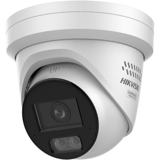[HIKVISIONDIGITALTECHNOLOGY_DS-2CD2347G3-LIS2UY/SL] Hikvision Digital Technology [Dual Light + ColorVu 3.0 + HikAI] Turret IP 4 Megapixel / Lente 2.8 mm / 30 mts IR + Luz Blanca / 2 Microfonos Integrados / Exterior IP67 / Estrobo Luz Blanca / WDR 130 dB / ACUSENSE 3.0 / Metal / NEMA 4X / ACUSEARCH