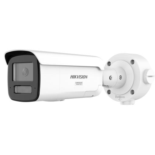 [HIKVISIONDIGITALTECHNOLOGY_DS-2CD3T47G3-LISUY/SL] Hikvision Digital Technology [ PROTECCIÓN ACTIVA ] Bala IP 4 Megapixel / Lente 4 mm / 60 mts IR / Exterior IP67 / Micrófono y Bocina Integrado (Audio de Dos Vías) / DARKFIGHTER / PoE+ / Luz Estroboscopica / ONVIF / Micro SD / 4 Analíticos