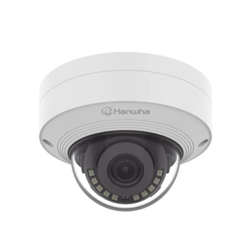 [HANWHA_QNV-C8011R] Hanwha Cámara IP Tipo Domo Antivandálica 5 Megapíxel / Lente 3 mm / IR 20M / WDR 120db / Exterior IP66 / H.265 & WiseStream