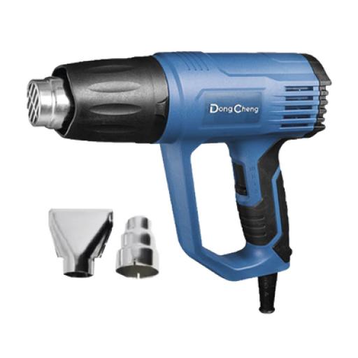 [DONGCHENG_DQB-03-1600] DONG CHENG Pistola de Calor de 1600W,con 3 niveles de Temperatura variable, Incluye 2 Boquillas